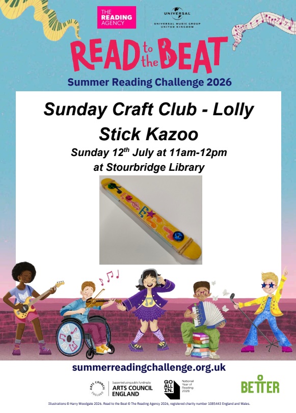 Stourbridge Library - Summer Reading Challenge: Lolly Stick Kazoo